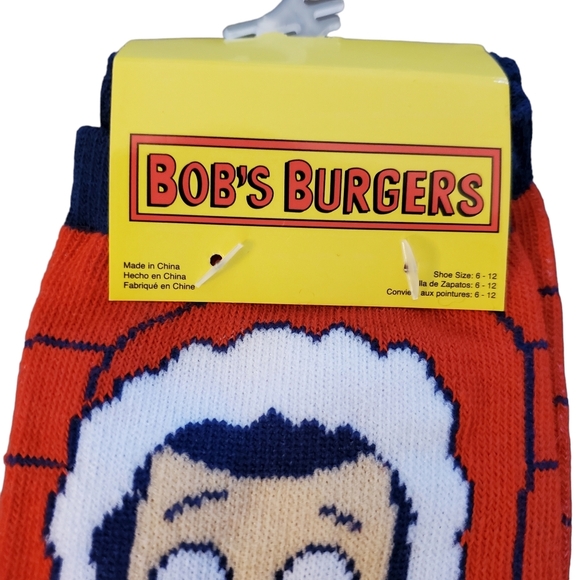 Bob's Burgers Christmas Crew Socks 2 Pairs New - Picture 3 of 4